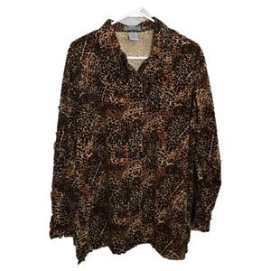 Jane Ashley animal print blouse 18/20